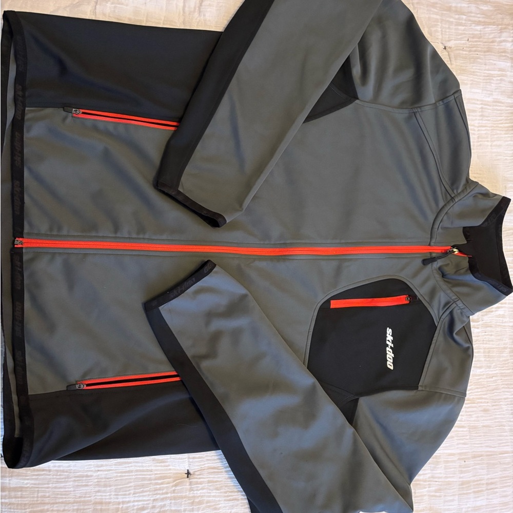 Gray And Black Performance Jacket With Modern Des… - image 1